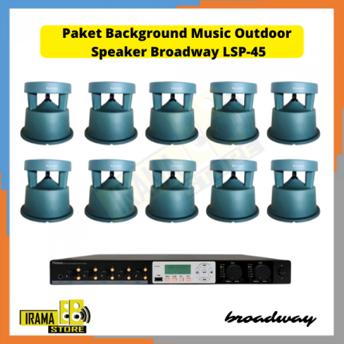 Paket Speaker Outdoor Taman Broadway - 10 Speaker